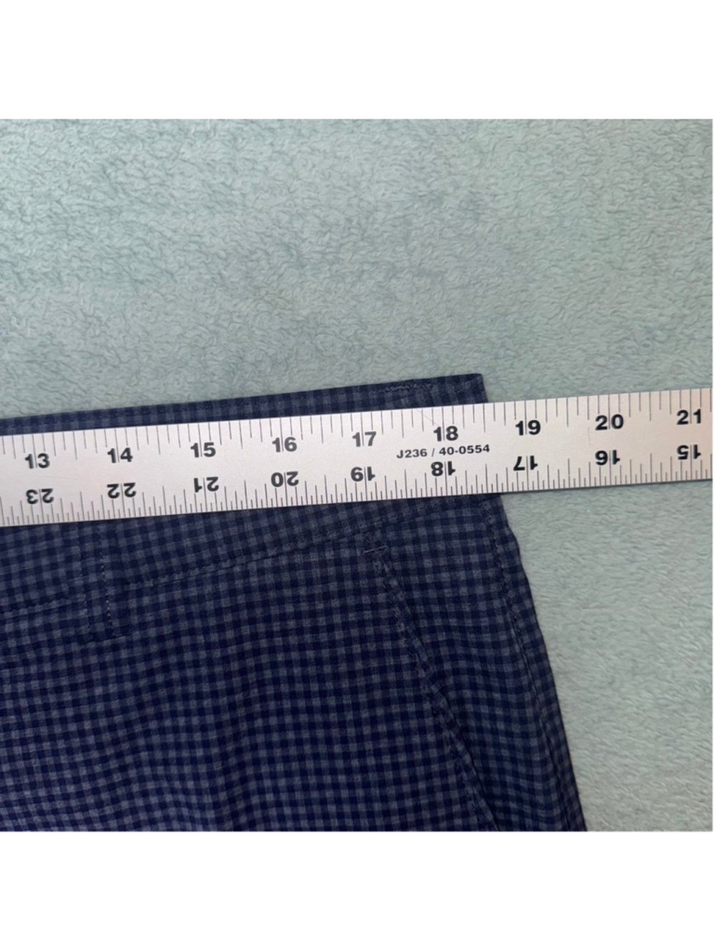 Peter Millar Crown Sports Performance Shorts Waist 36 Blue Navy Gingham - Picture 9 of 12